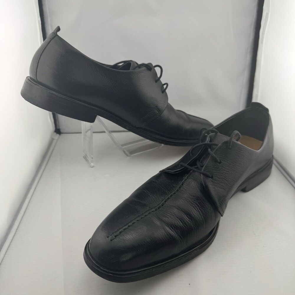 Cole Haan‎ Black Beckett Split Toe Leather 3 Eyelet Oxfords Sz-13 C06399 FG11